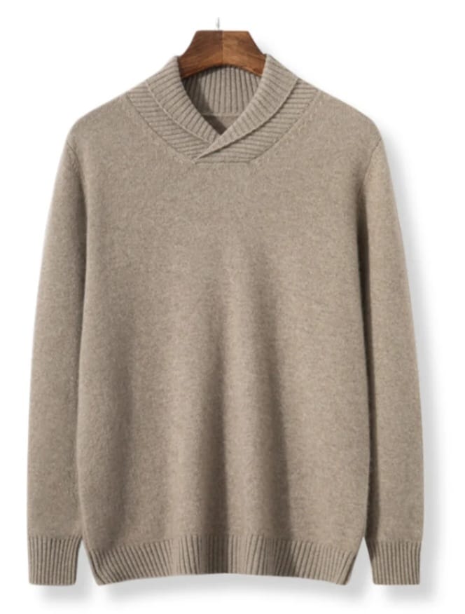 Shawl-neck pullover